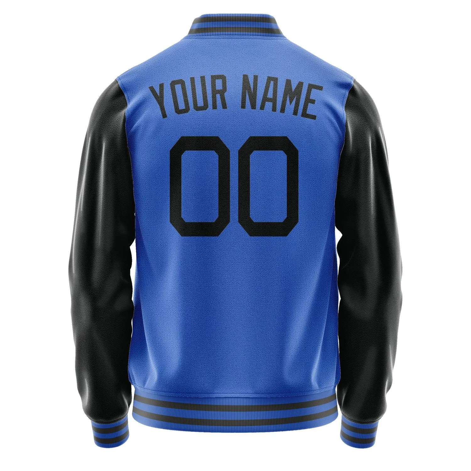 Custom Sky Blue Black Jacket sold by Tailorly product image thumbnail 4