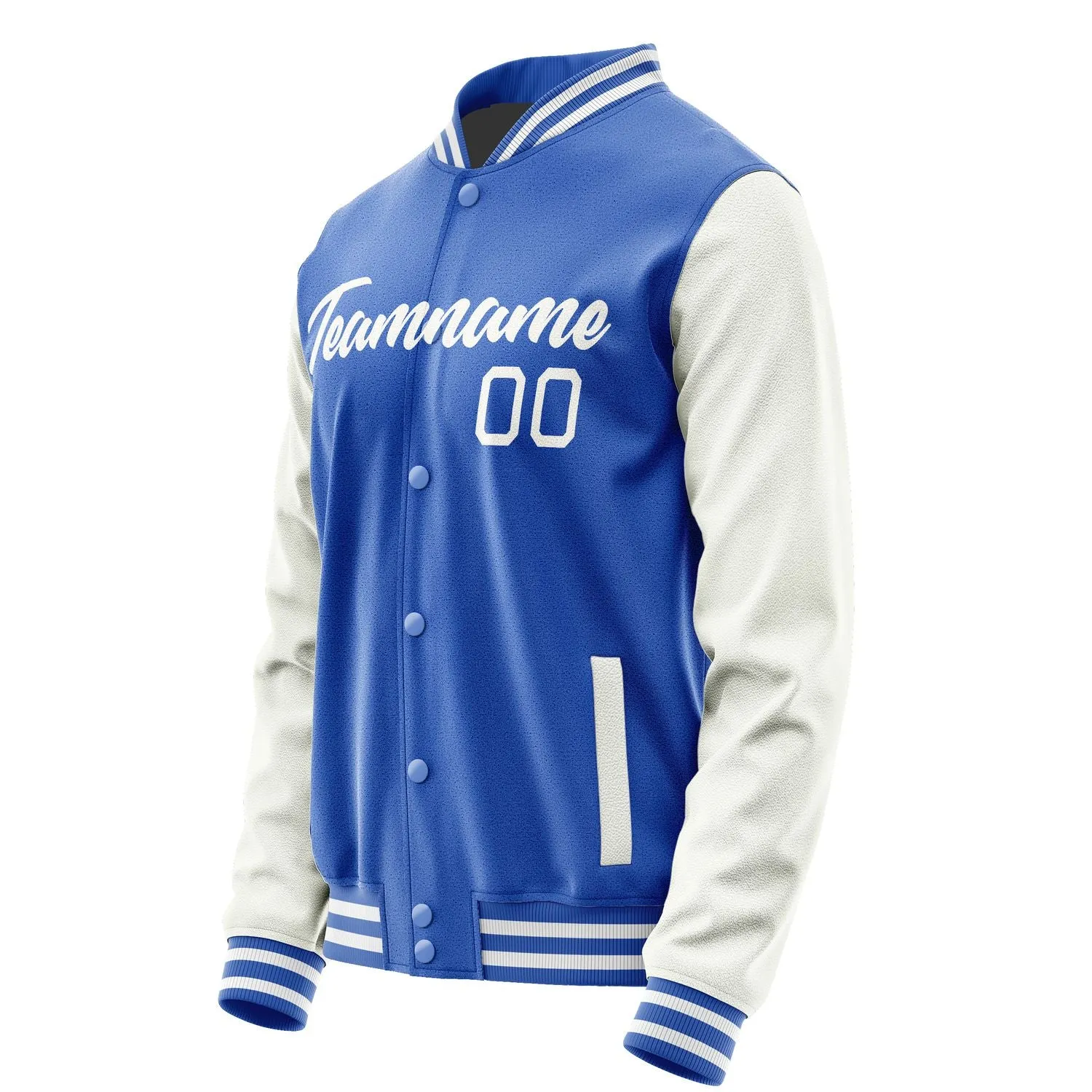Custom Sky Blue White Jacket sold by Tailorly product image thumbnail 3