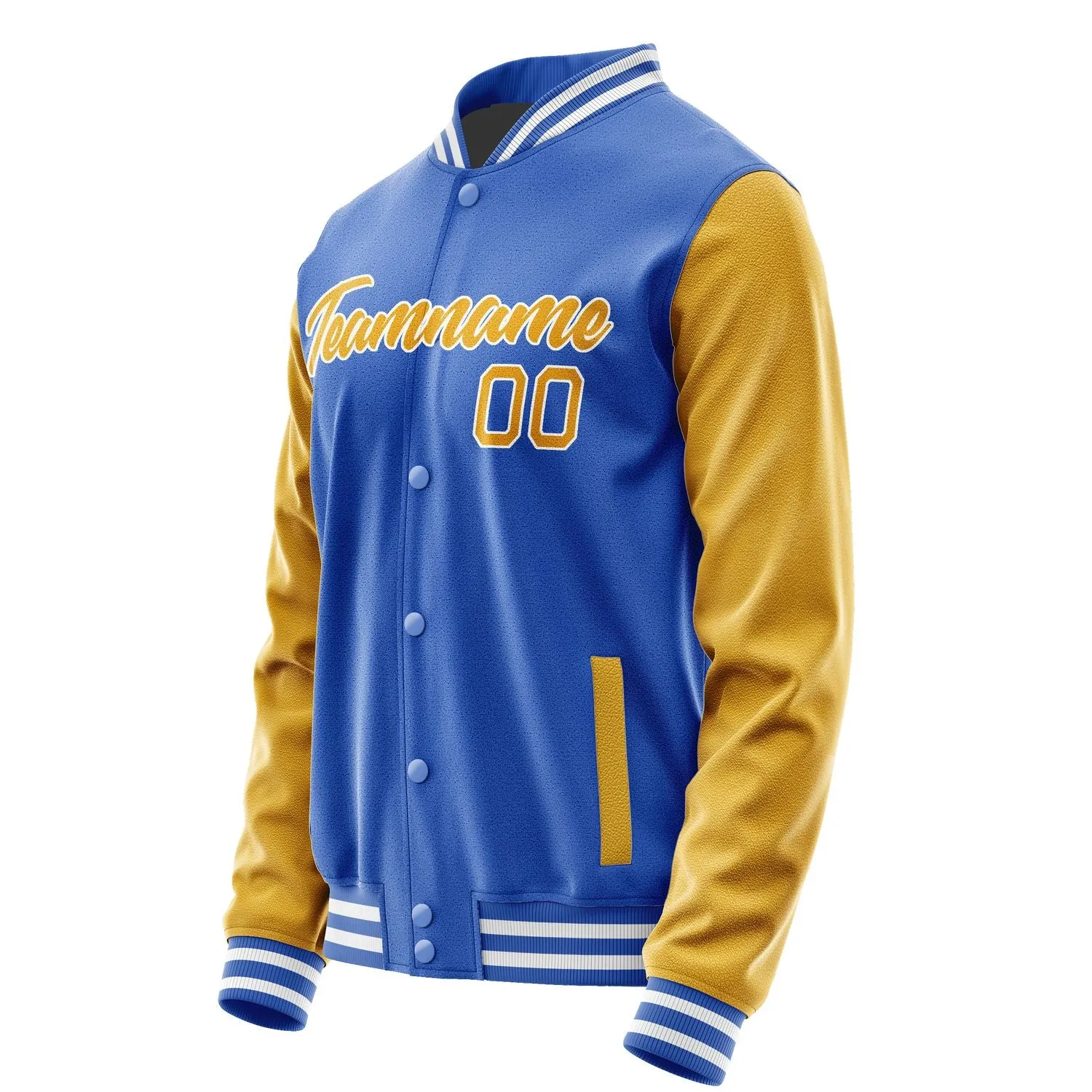 Custom Sky Blue Yellow Jacket sold by Tailorly product image thumbnail 3