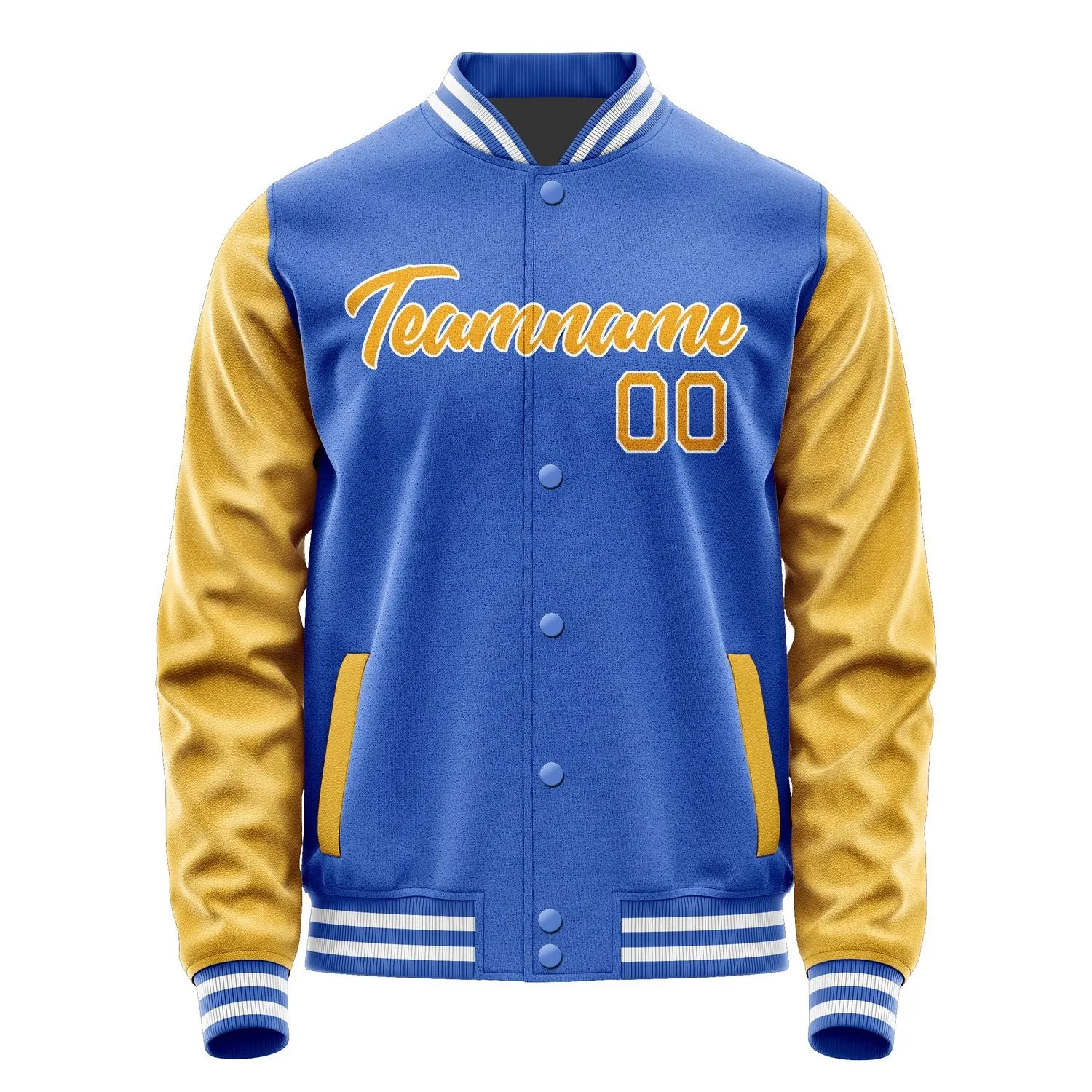 Custom Sky Blue Yellow Jacket sold by Tailorly product image thumbnail 2