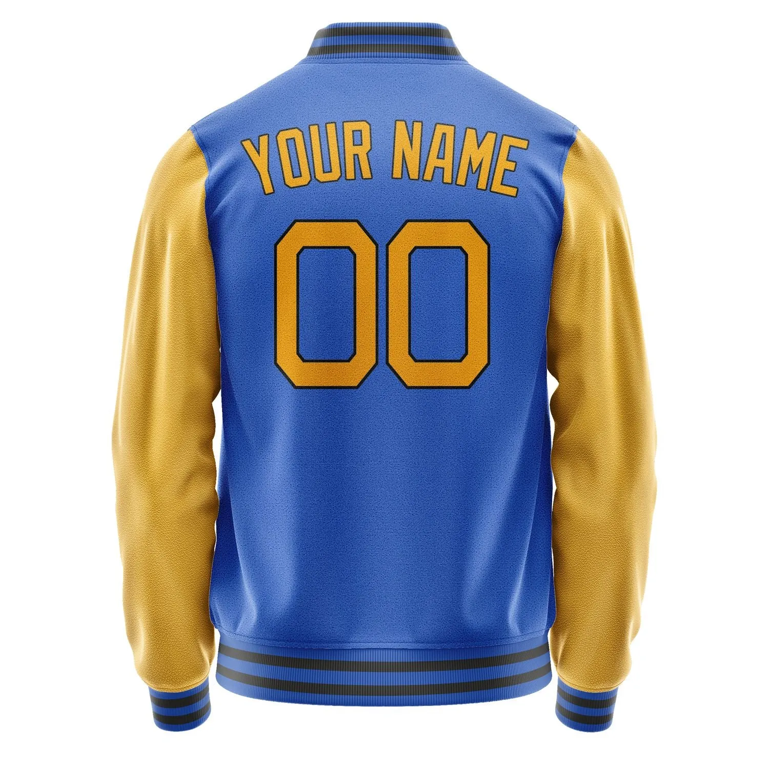Custom Sky Blue Yellow Jacket sold by Tailorly product image thumbnail 4