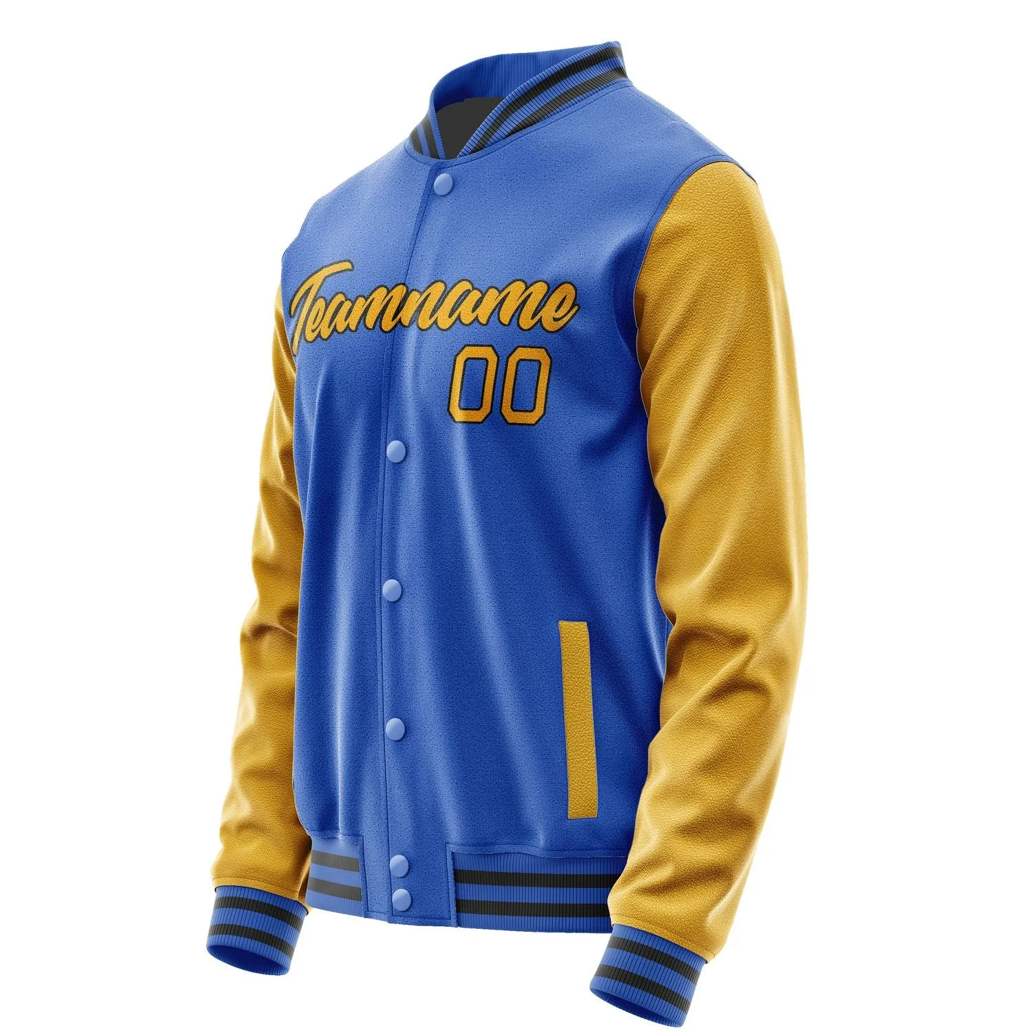 Custom Sky Blue Yellow Jacket sold by Tailorly product image thumbnail 3