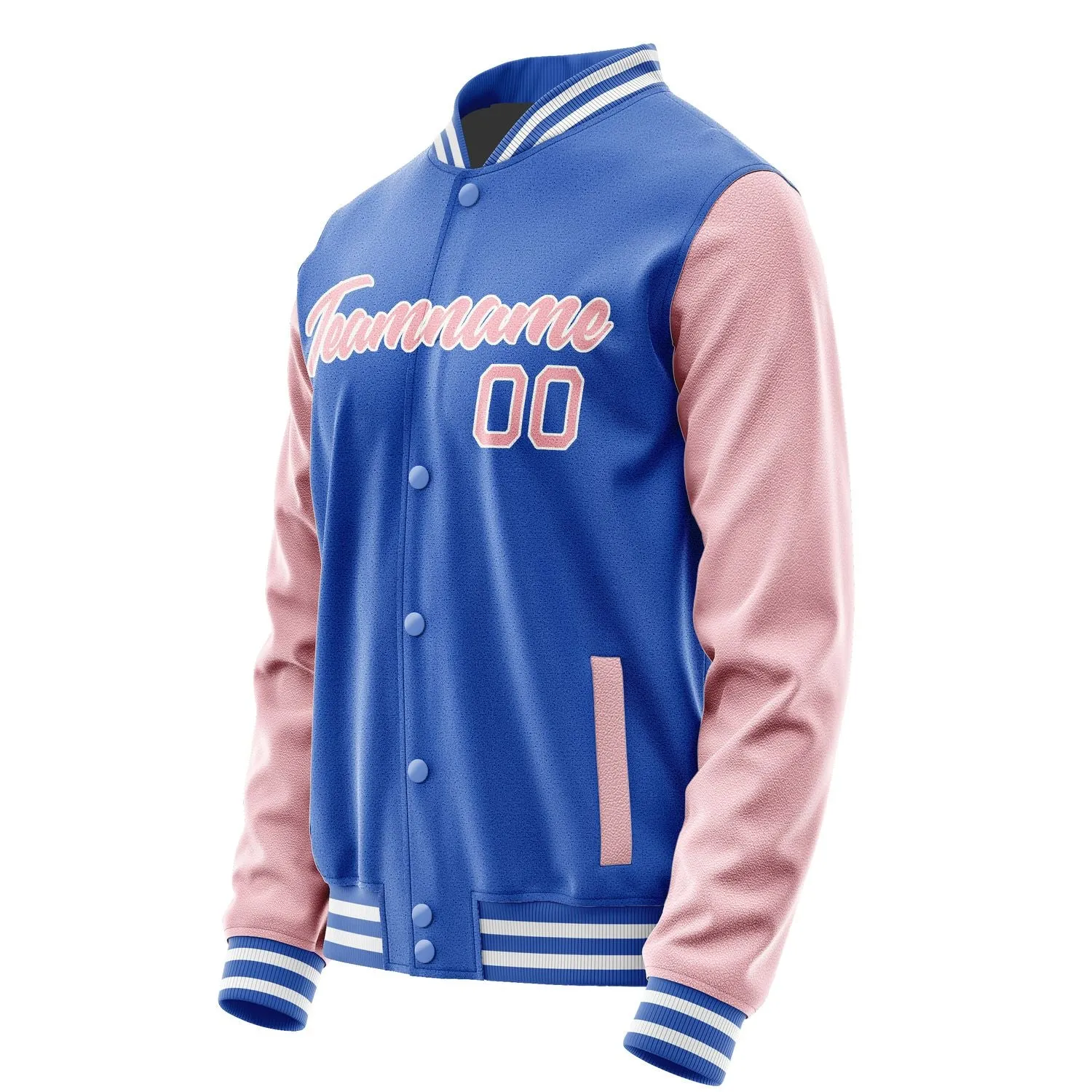 Custom Sky Blue Light Pink Jacket sold by Tailorly product image thumbnail 3