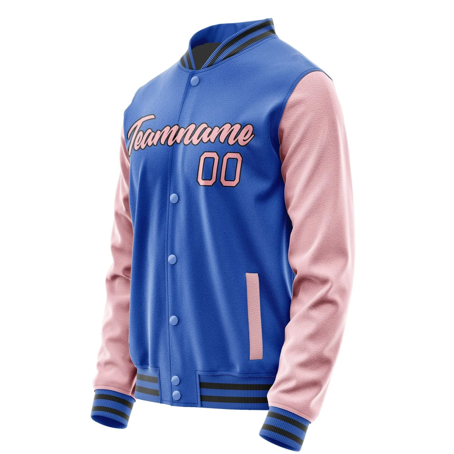 Custom Sky Blue Light Pink Jacket sold by Tailorly product image thumbnail 3