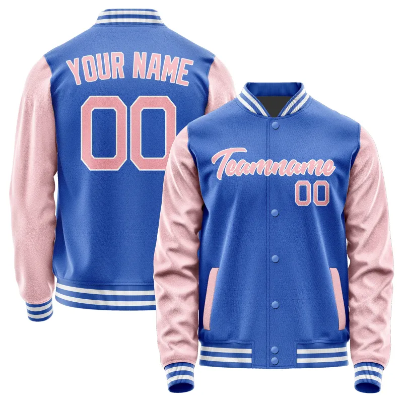 Custom Sky Blue Light Pink Jacket sold by Tailorly