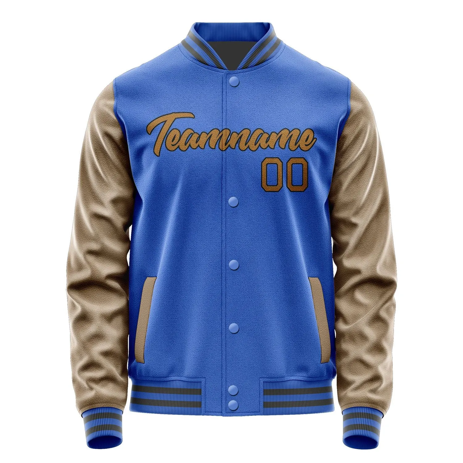 Custom Sky Blue Khaki Jacket sold by Tailorly product image thumbnail 2