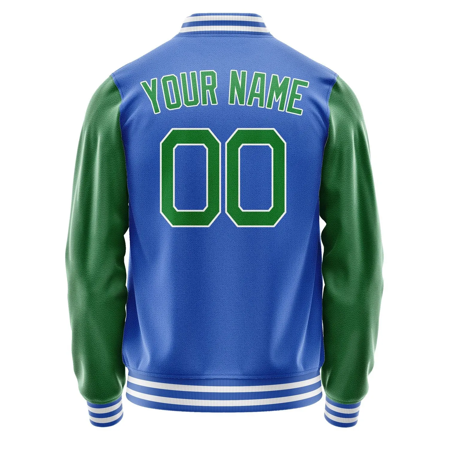 Custom Sky Blue Emerald Green Jacket sold by Tailorly product image thumbnail 4