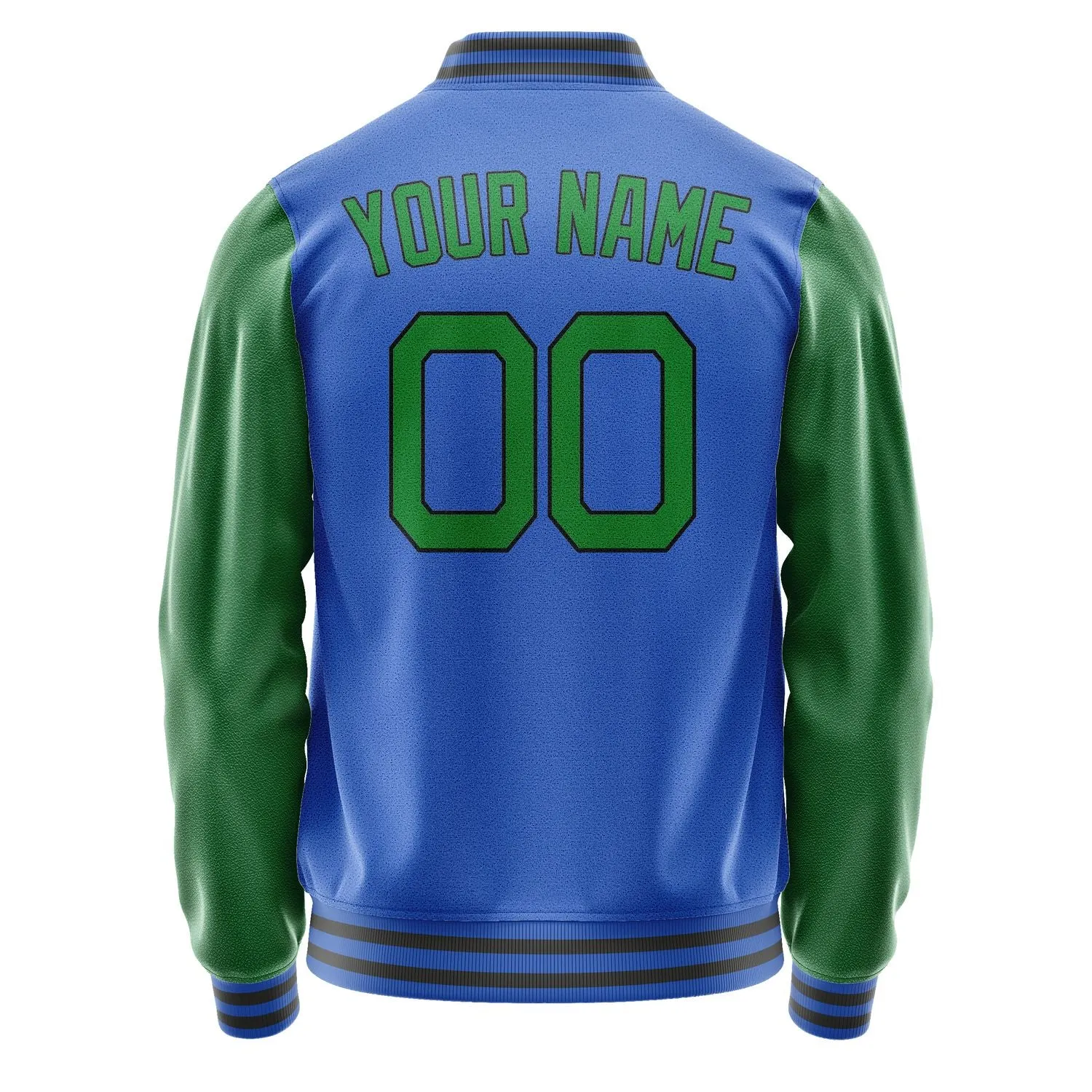 Custom Sky Blue Emerald Green Jacket sold by Tailorly product image thumbnail 4