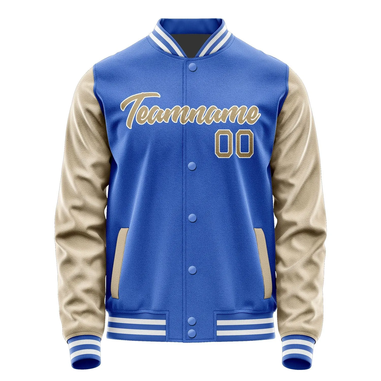 Custom Sky Blue Light Khaki Jacket sold by Tailorly product image thumbnail 2