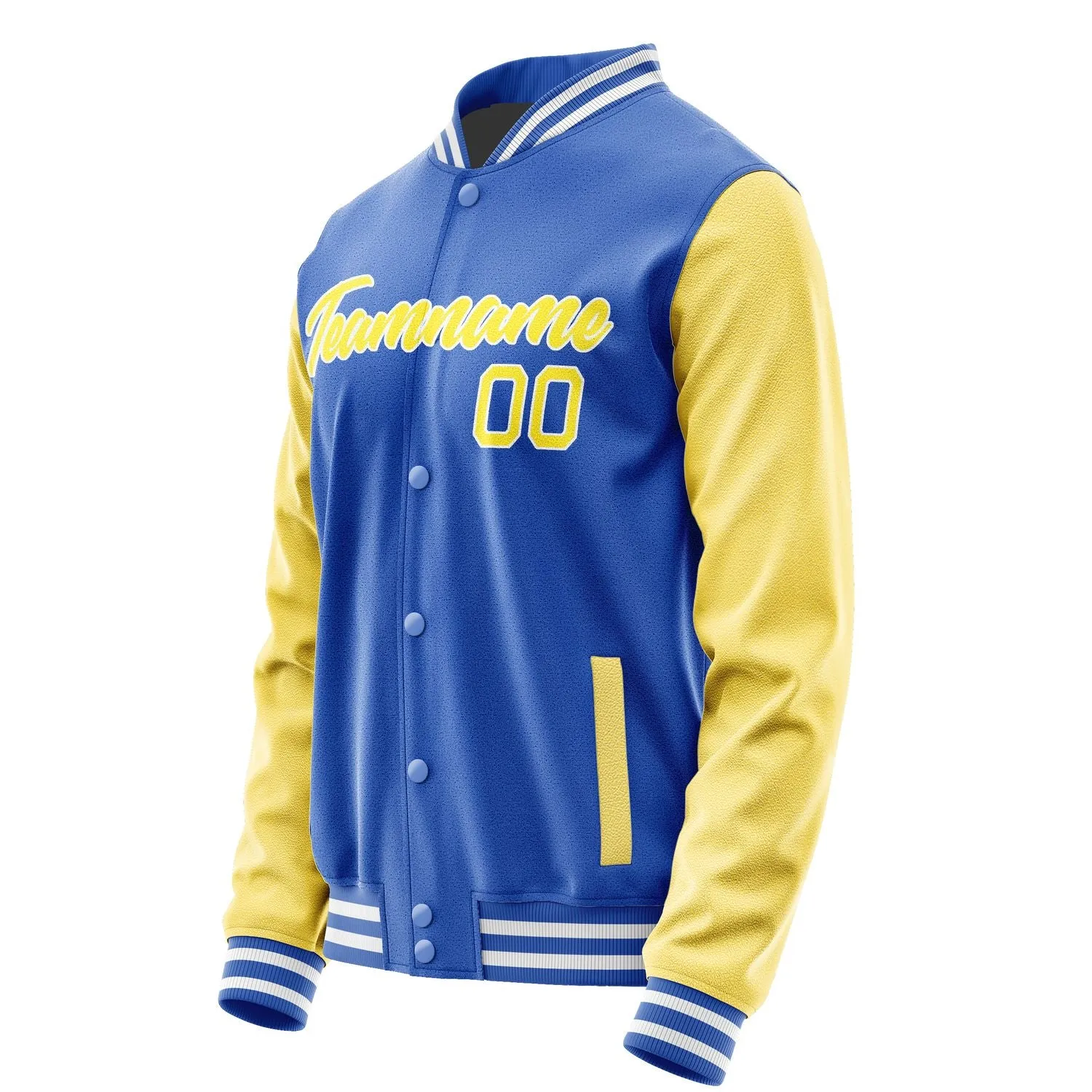 Custom Sky Blue Light Yellow Jacket sold by Tailorly product image thumbnail 3