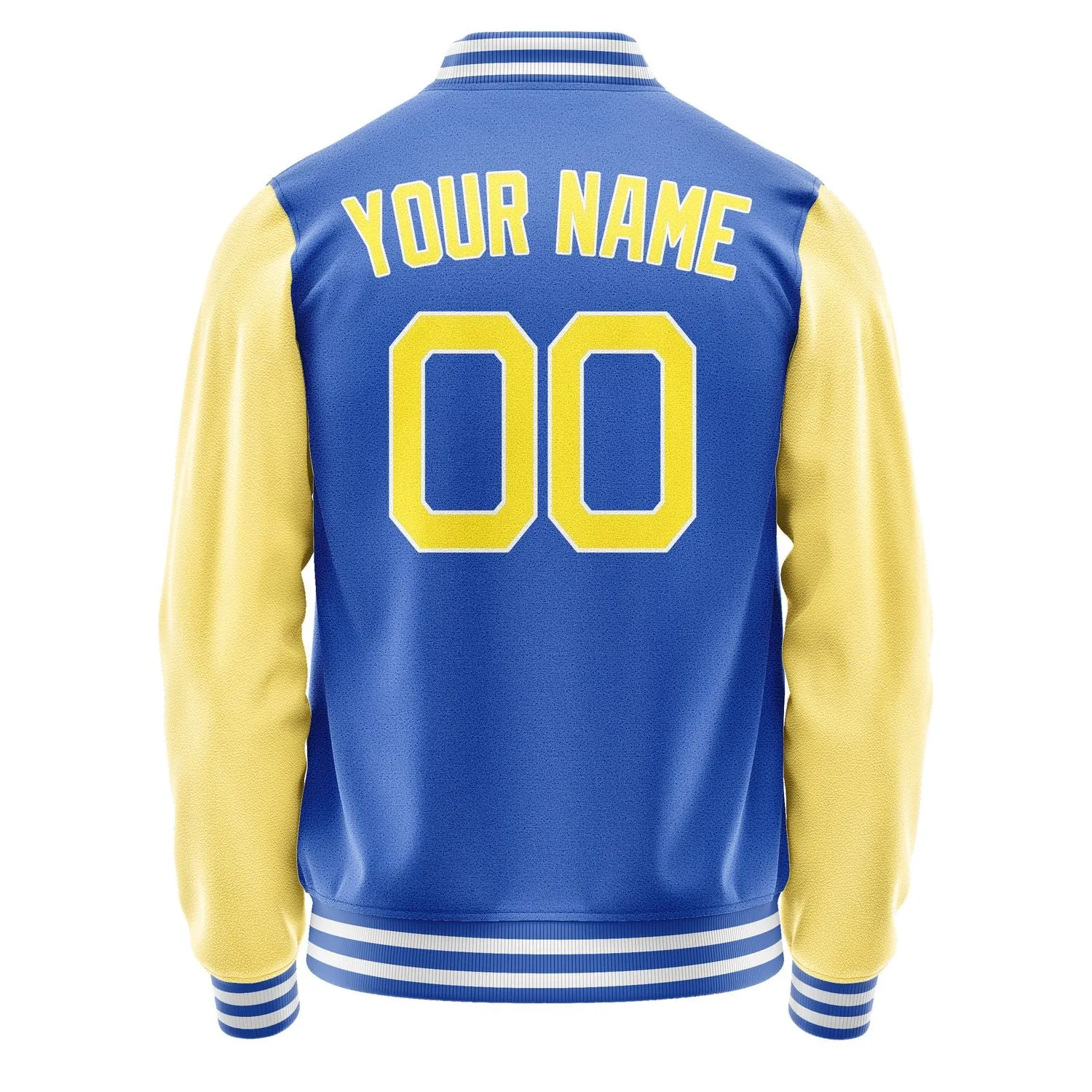 Custom Sky Blue Light Yellow Jacket sold by Tailorly product image thumbnail 4