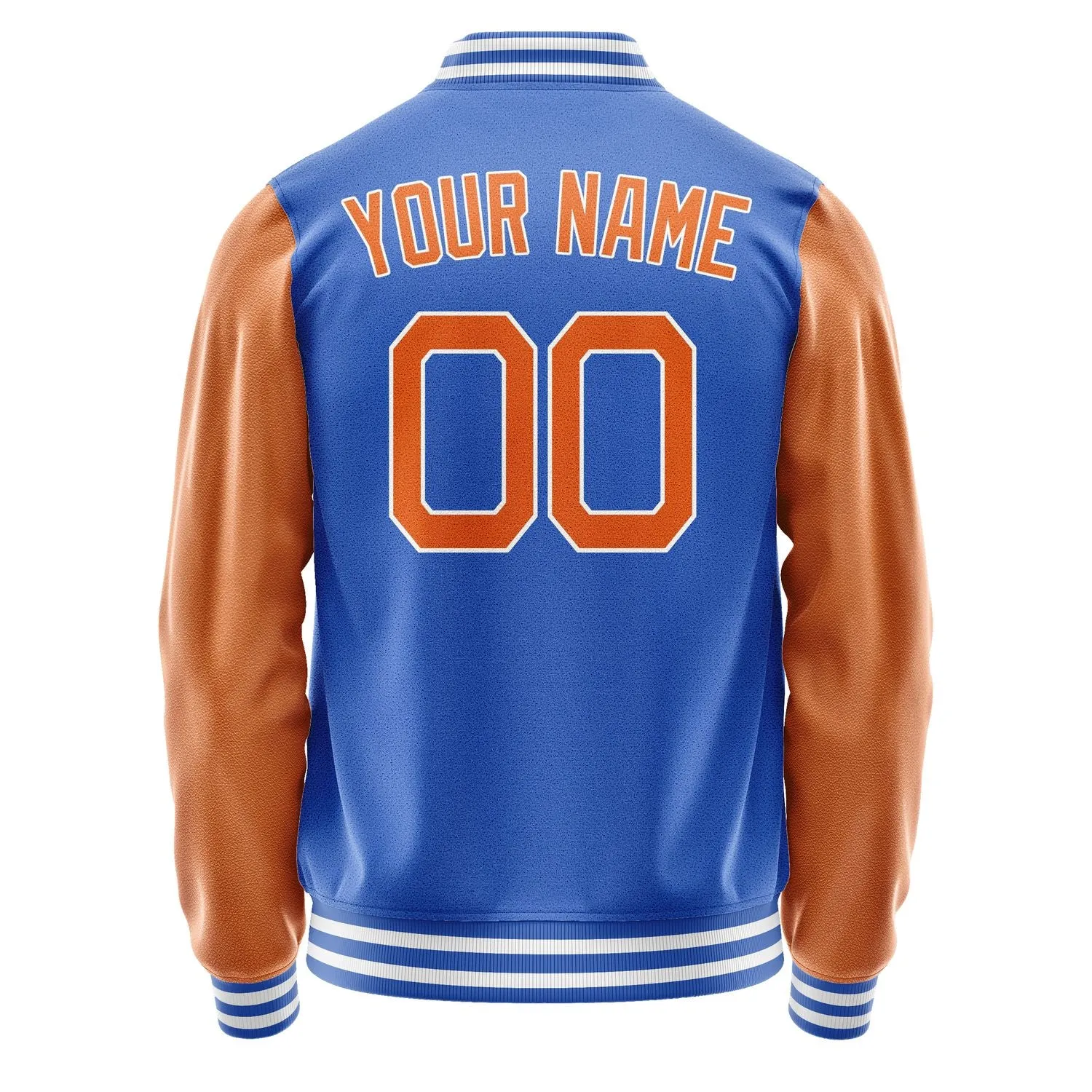 Custom Sky Blue Orange Jacket sold by Tailorly product image thumbnail 4