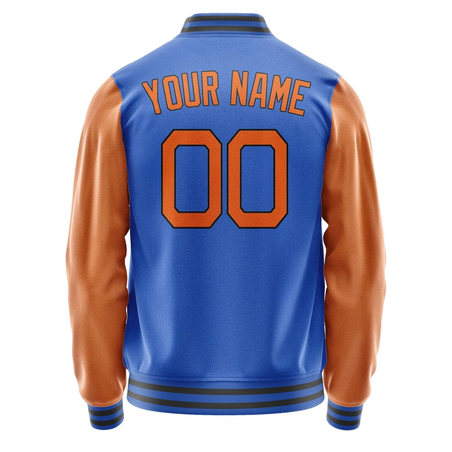 Custom Sky Blue Orange Jacket sold by Tailorly product image thumbnail 4