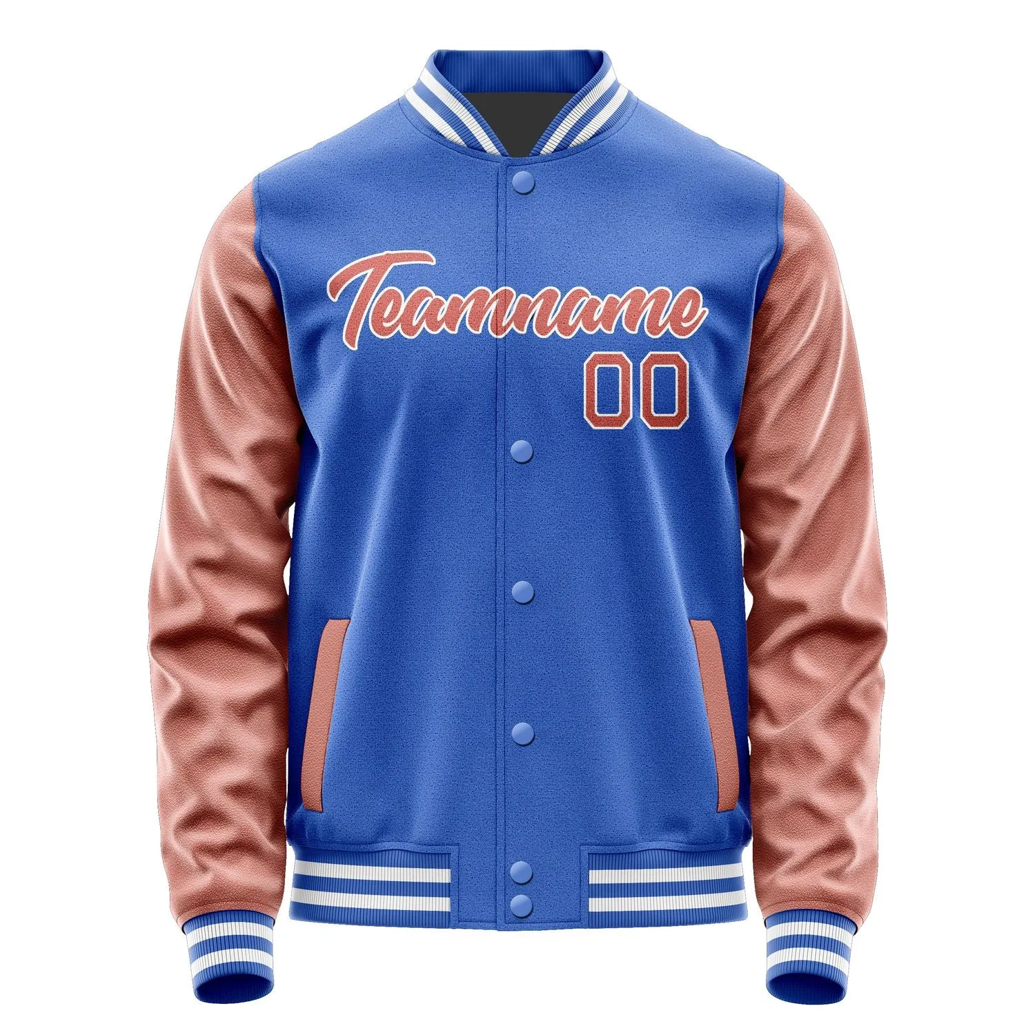 Custom Sky Blue Copper Rose Jacket sold by Tailorly product image thumbnail 2