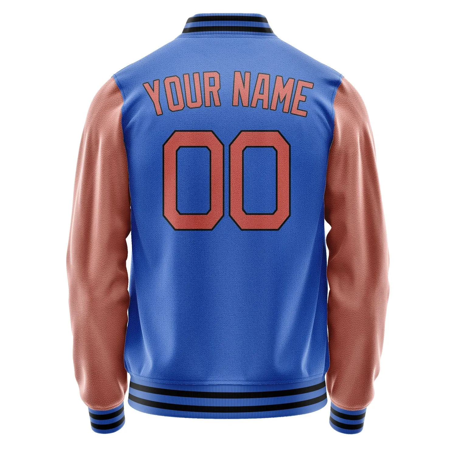 Custom Sky Blue Orange Jacket sold by Tailorly product image thumbnail 4