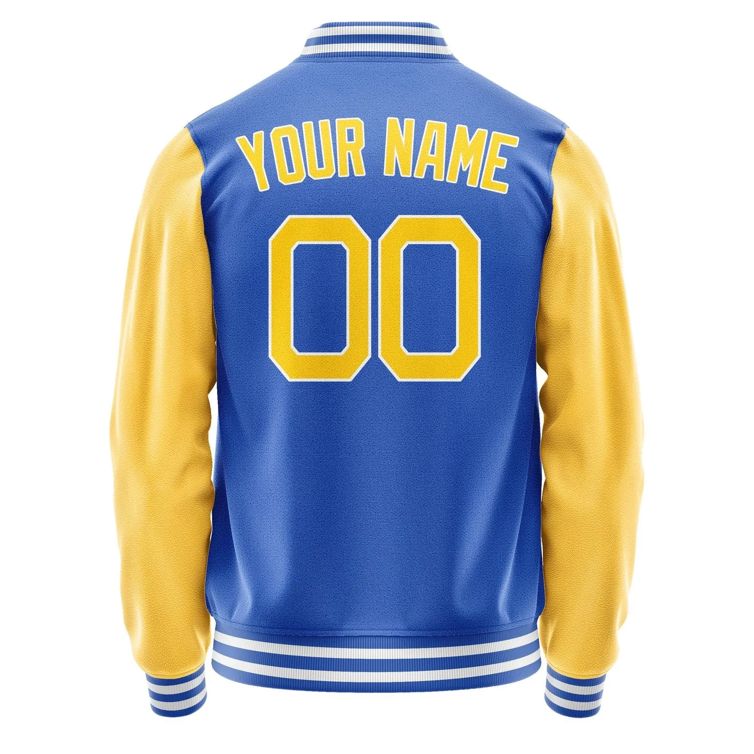 Custom Sky Blue Gold Jacket sold by Tailorly product image thumbnail 4