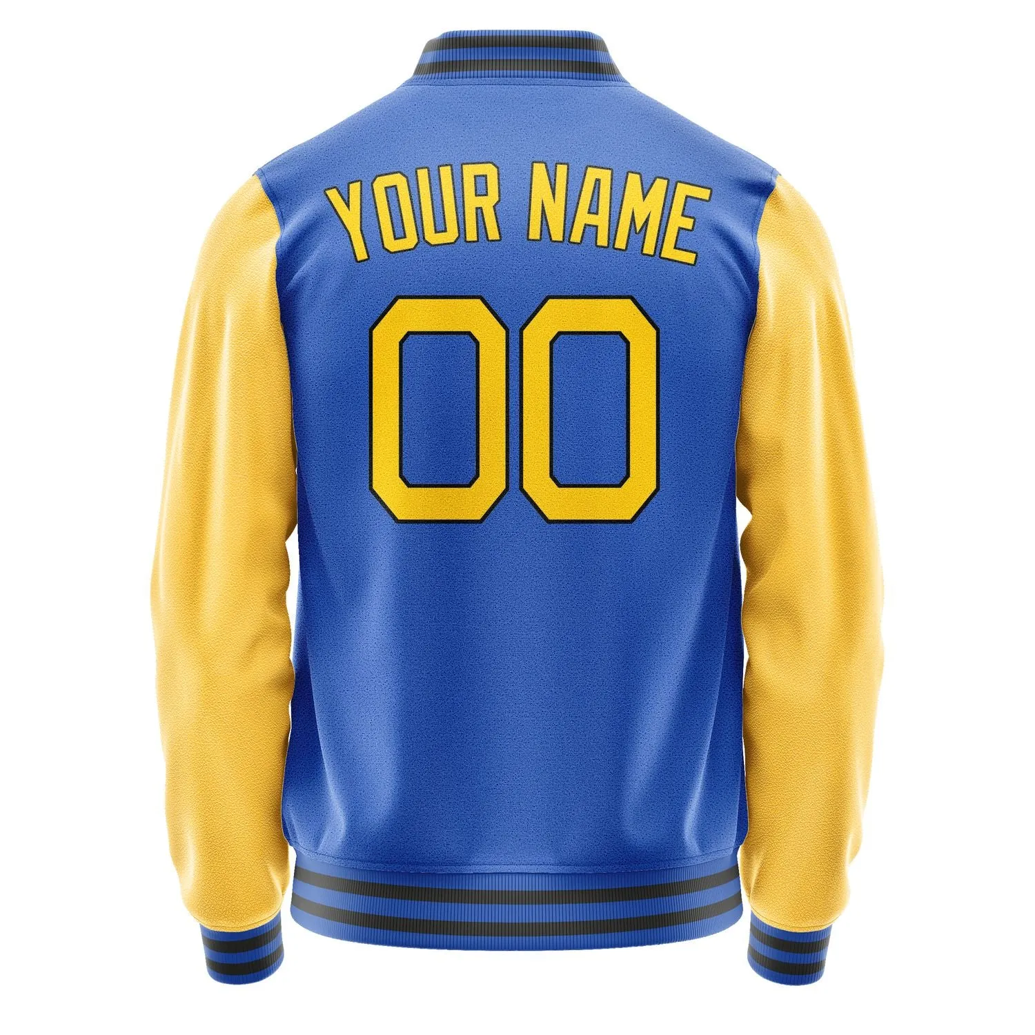 Custom Sky Blue Gold Jacket sold by Tailorly product image thumbnail 4