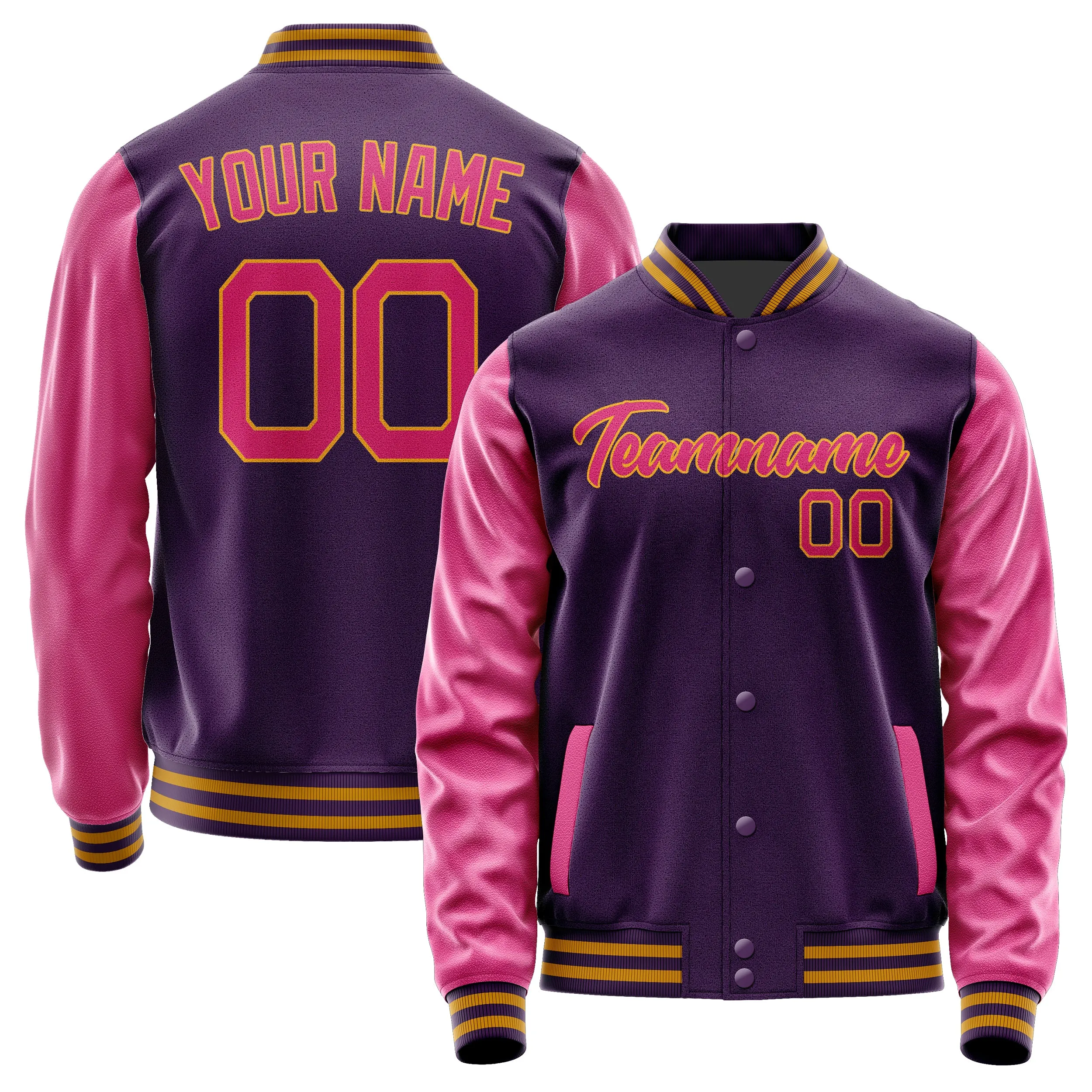 Custom Purple Pink Jacket sold by Tailorly