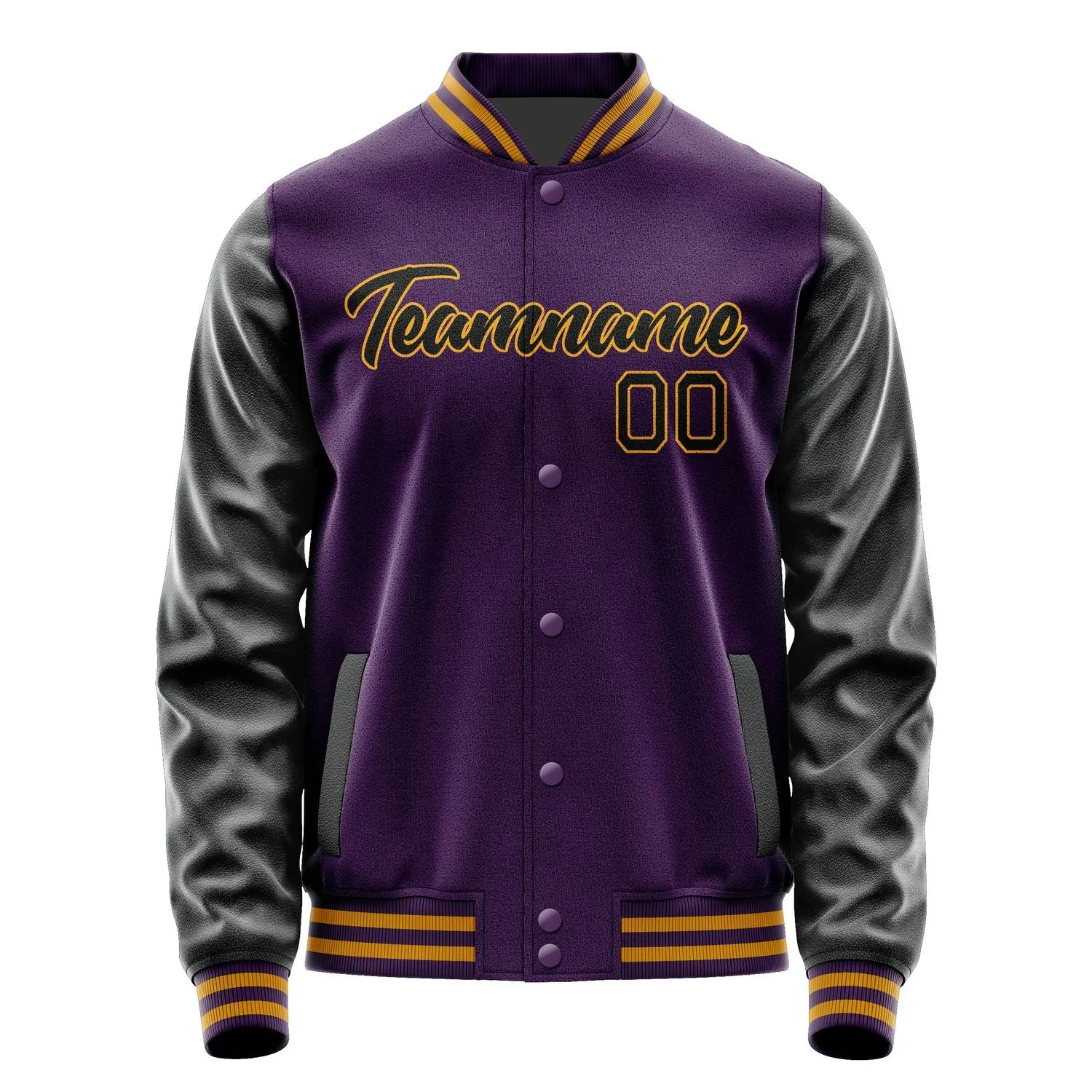 Custom Purple Black Jacket sold by Tailorly product image thumbnail 2