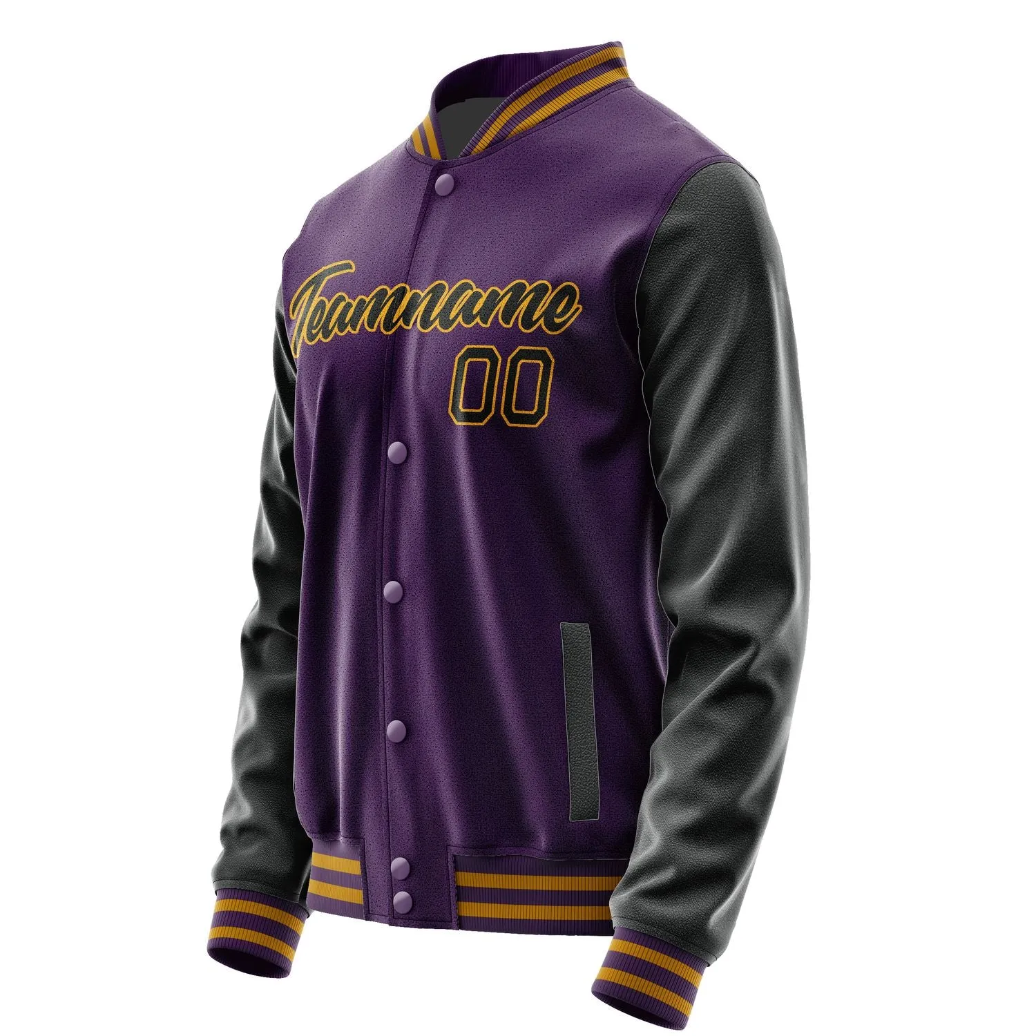 Custom Purple Black Jacket sold by Tailorly product image thumbnail 3