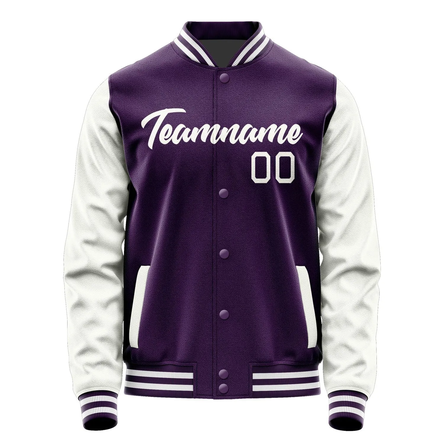 Custom Purple White Jacket sold by Tailorly product image thumbnail 2
