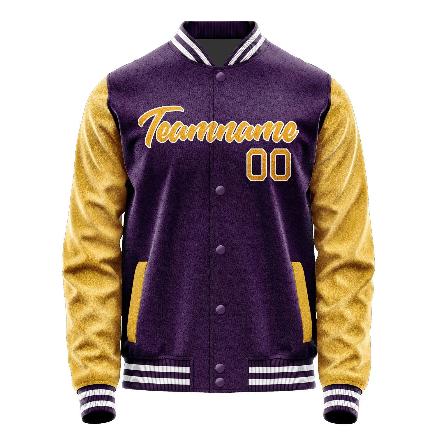 Custom Purple Yellow Jacket sold by Tailorly product image thumbnail 2