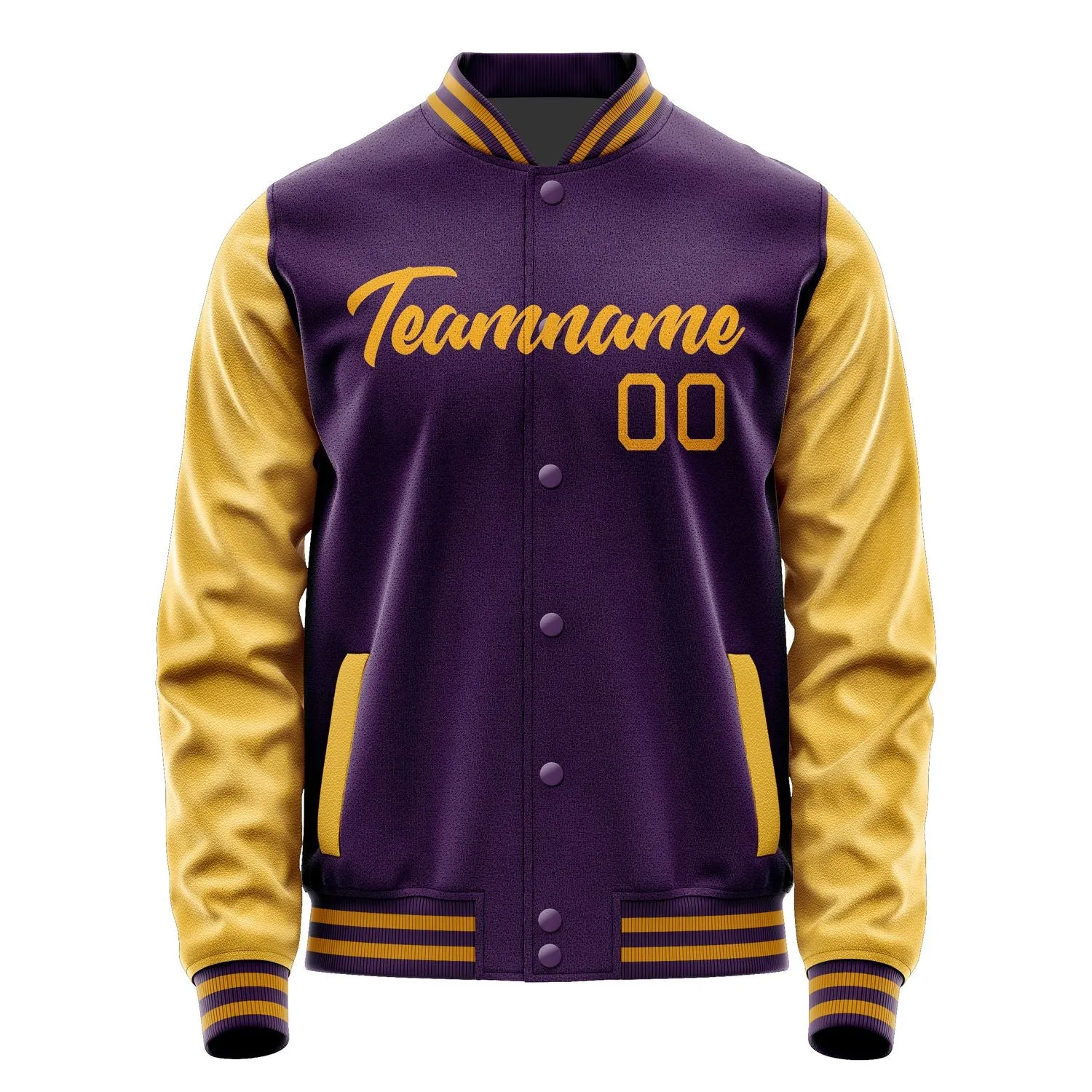 Custom Purple Yellow Jacket sold by Tailorly product image thumbnail 2