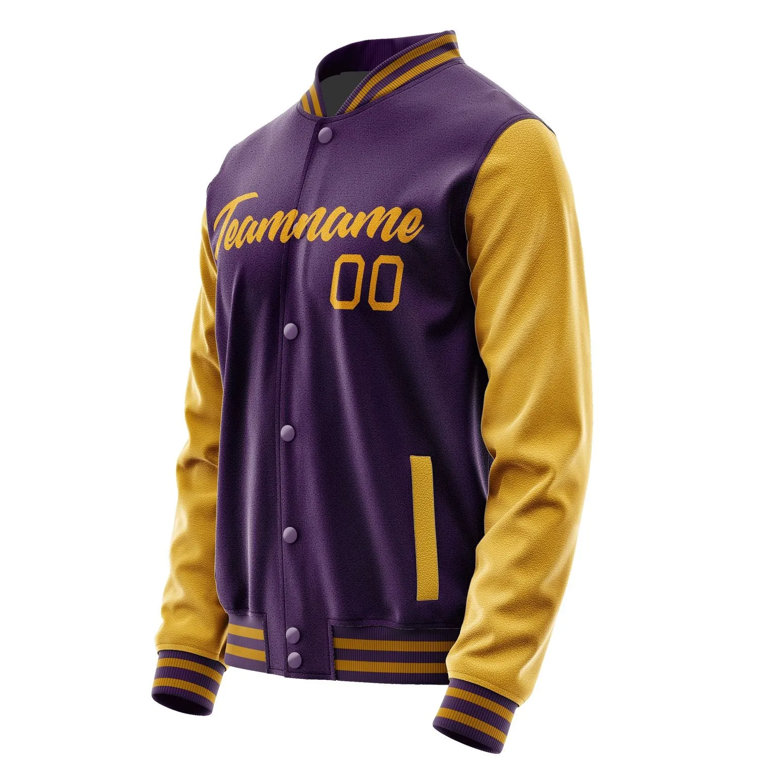 Custom Purple Yellow Jacket sold by Tailorly product image thumbnail 3