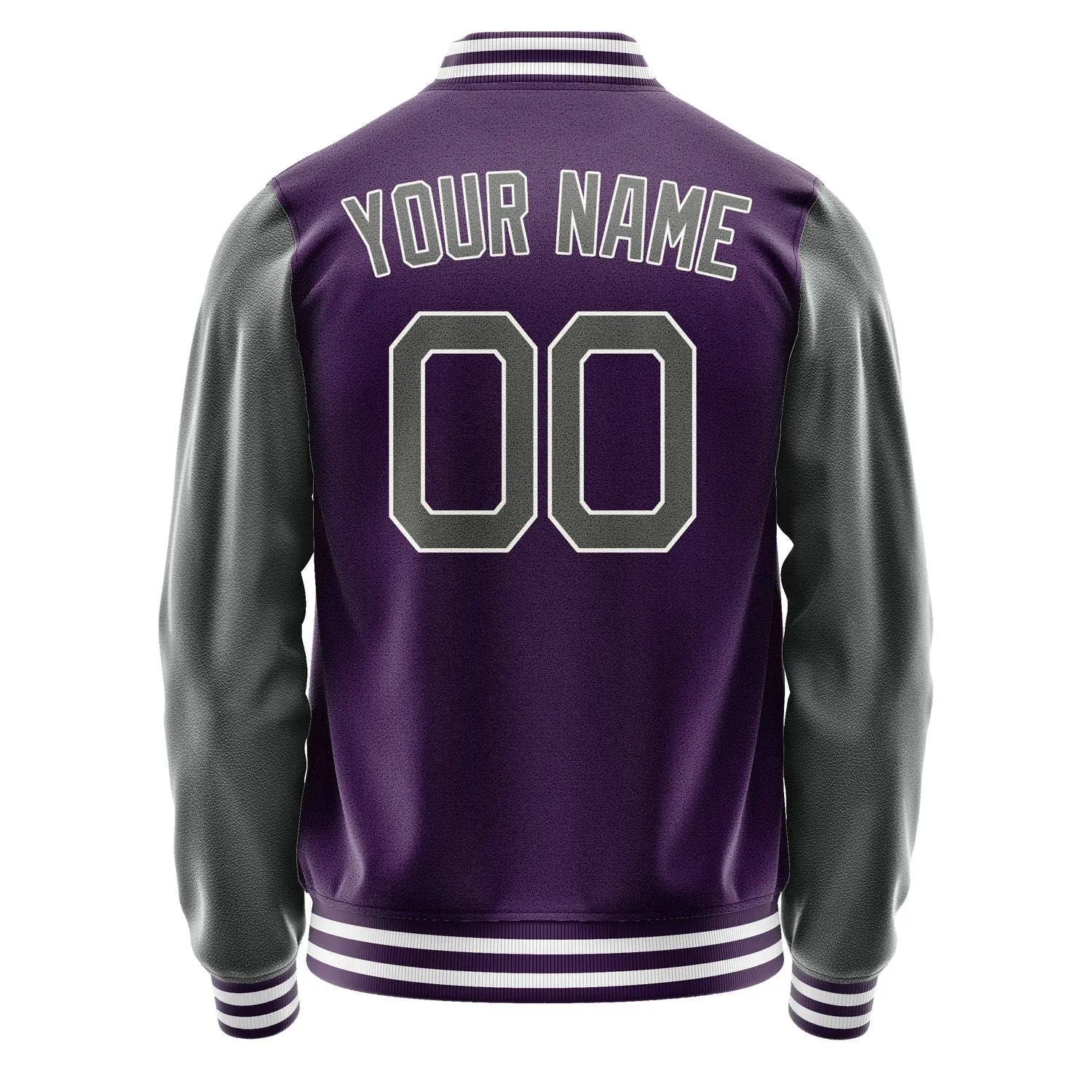 Custom Purple Dark Grey Jacket sold by Tailorly product image thumbnail 4