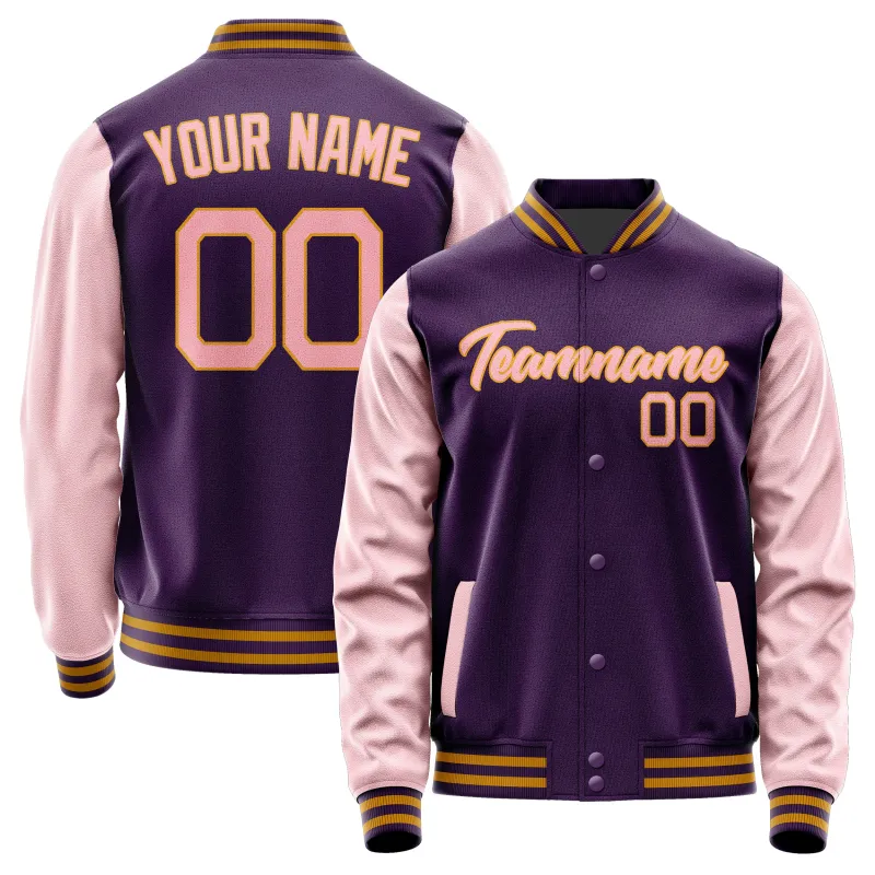 Custom Purple Light Pink Jacket sold by Tailorly