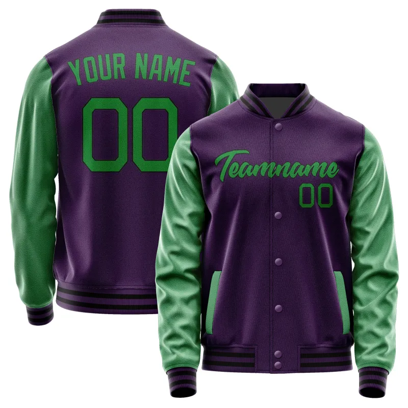 Custom Purple Emerald Green Jacket sold by Tailorly