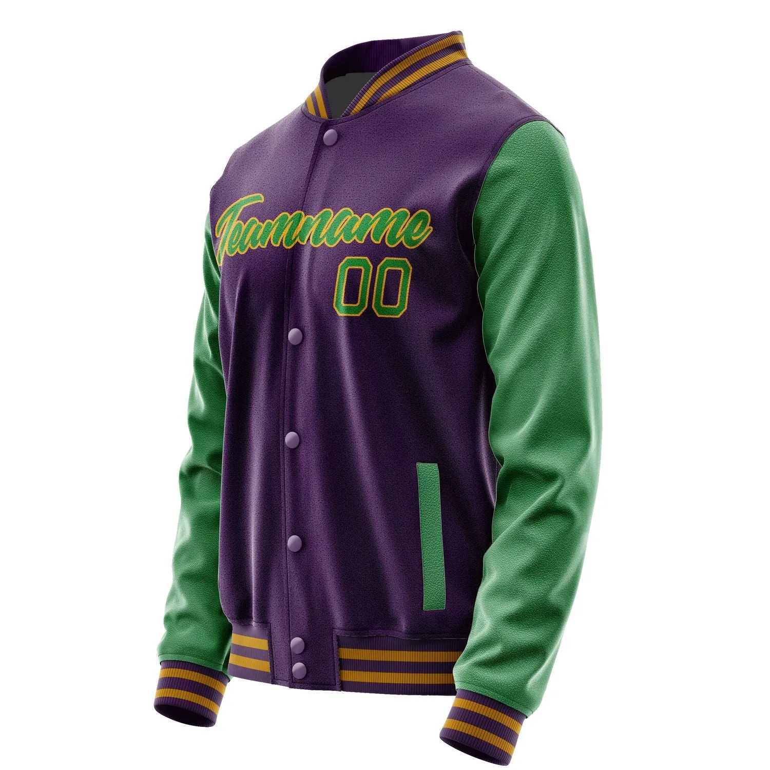 Custom Purple Emerald Green Jacket sold by Tailorly product image thumbnail 3