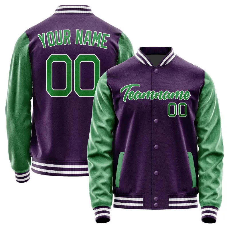 Custom Purple Emerald Green Jacket sold by Tailorly