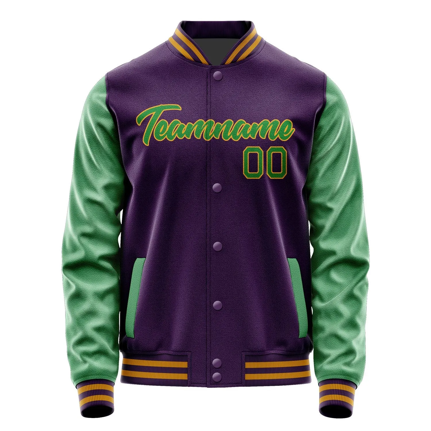 Custom Purple Emerald Green Jacket sold by Tailorly product image thumbnail 2