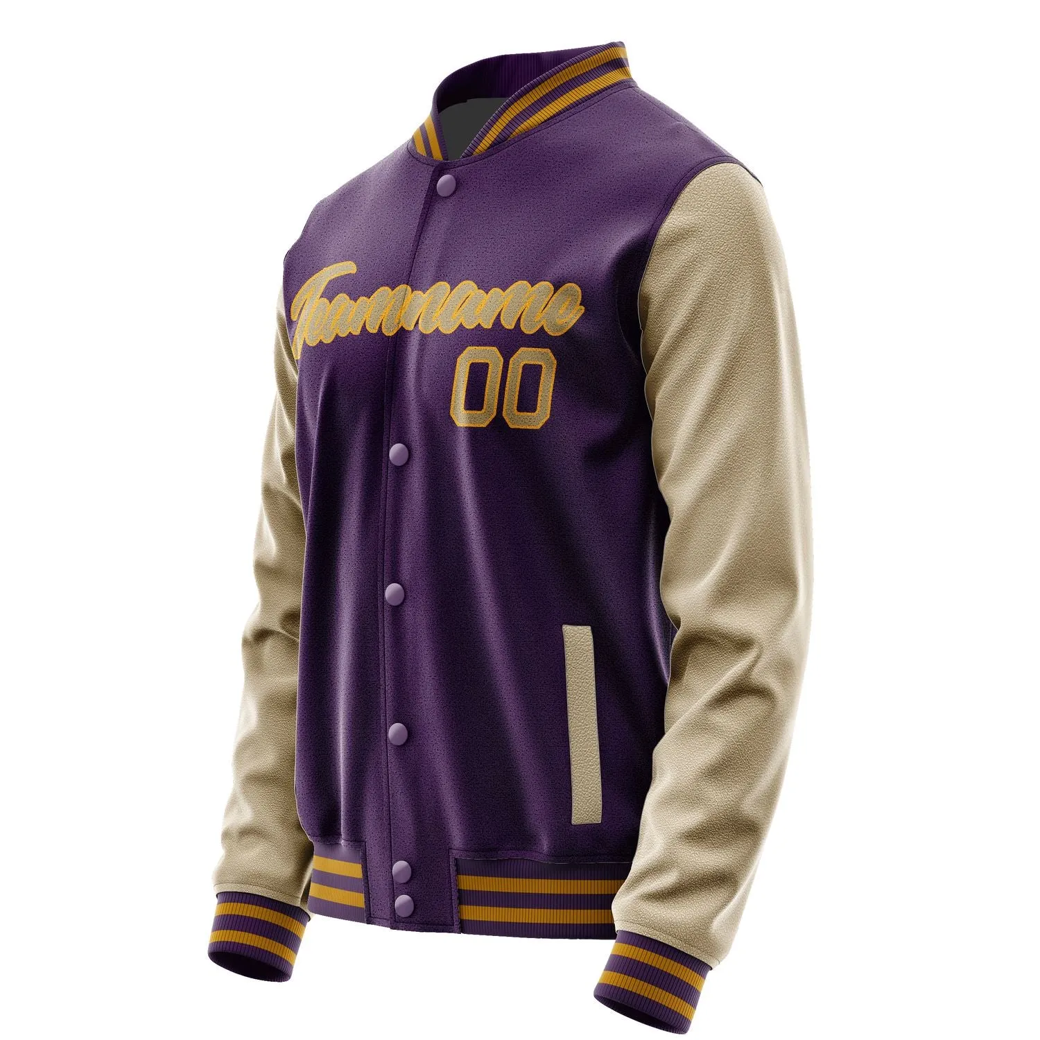 Custom Purple Light Khaki Jacket sold by Tailorly product image thumbnail 3