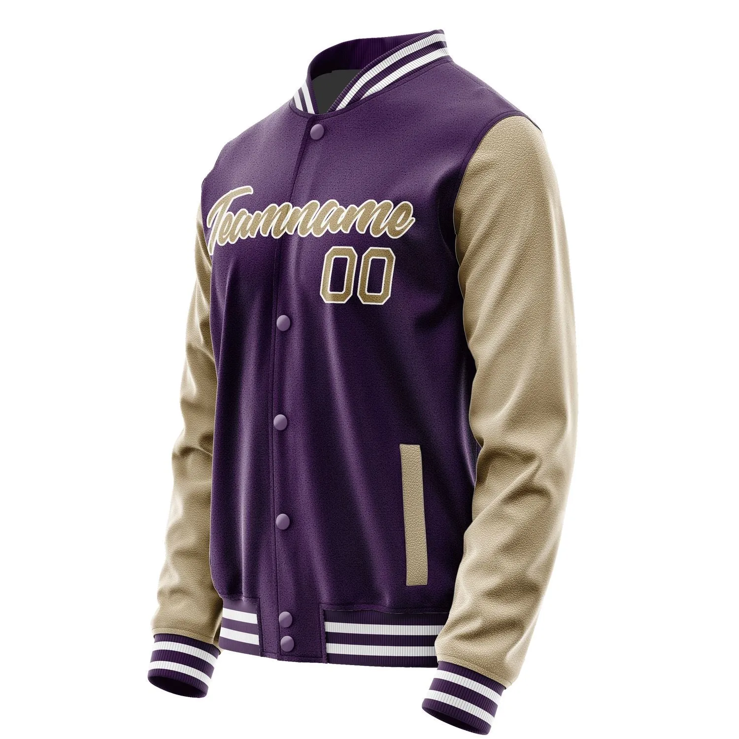 Custom Purple Light Khaki Jacket sold by Tailorly product image thumbnail 3