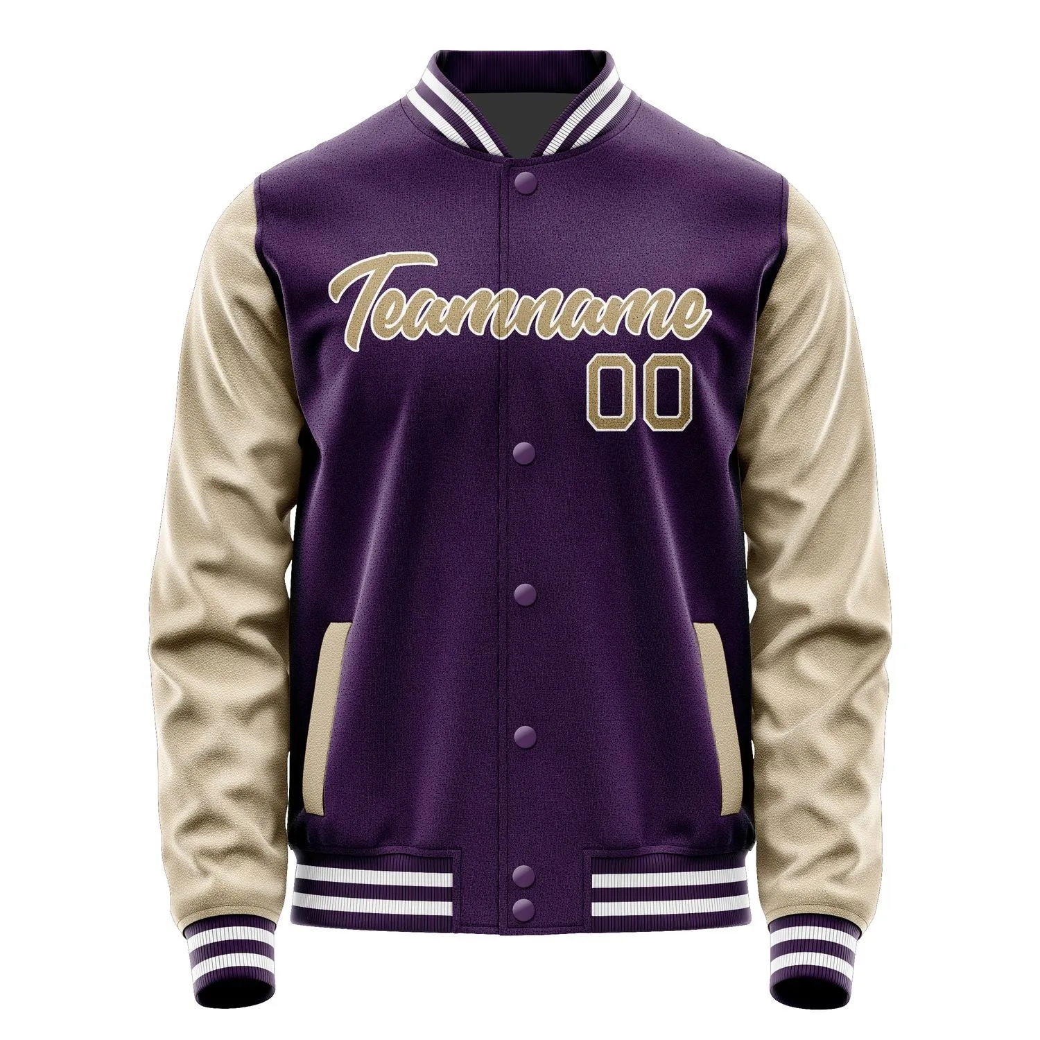 Custom Purple Light Khaki Jacket sold by Tailorly product image thumbnail 2