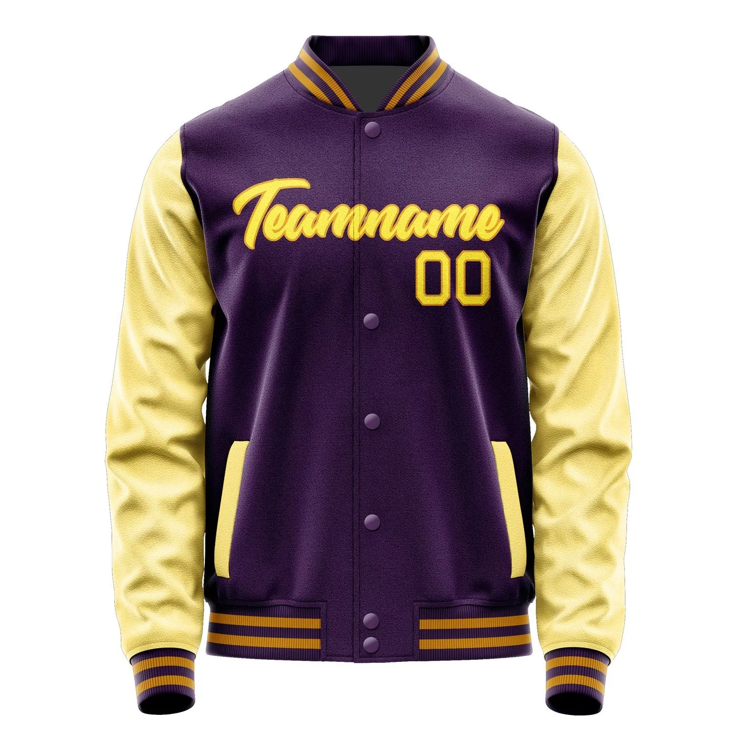 Custom Purple Light Yellow Jacket sold by Tailorly product image thumbnail 2