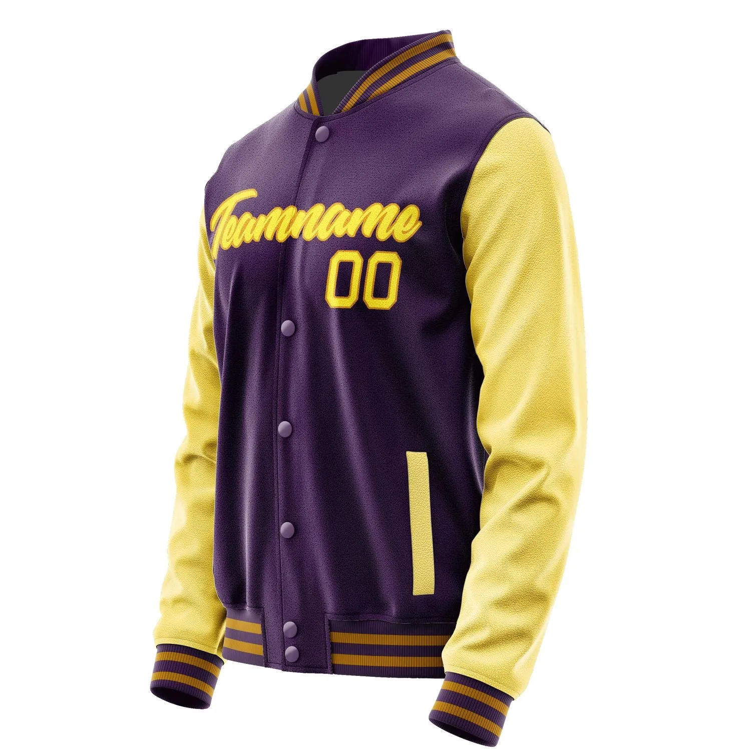 Custom Purple Light Yellow Jacket sold by Tailorly product image thumbnail 3
