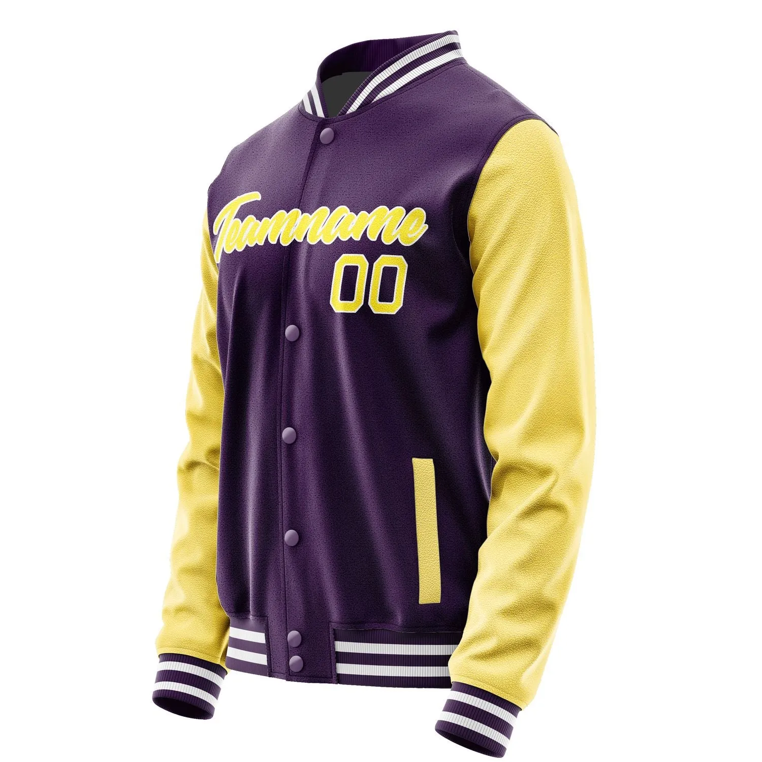 Custom Purple Light Yellow Jacket sold by Tailorly product image thumbnail 3