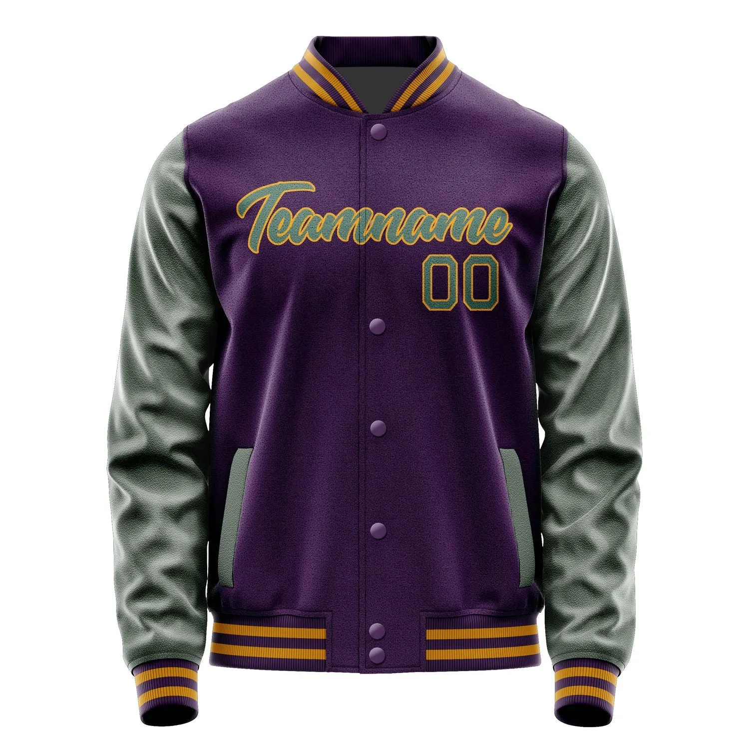 Custom Purple Blue Green Jacket sold by Tailorly product image thumbnail 2