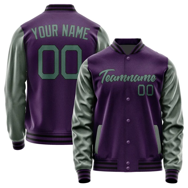 Custom Purple Blue Green Jacket sold by Tailorly
