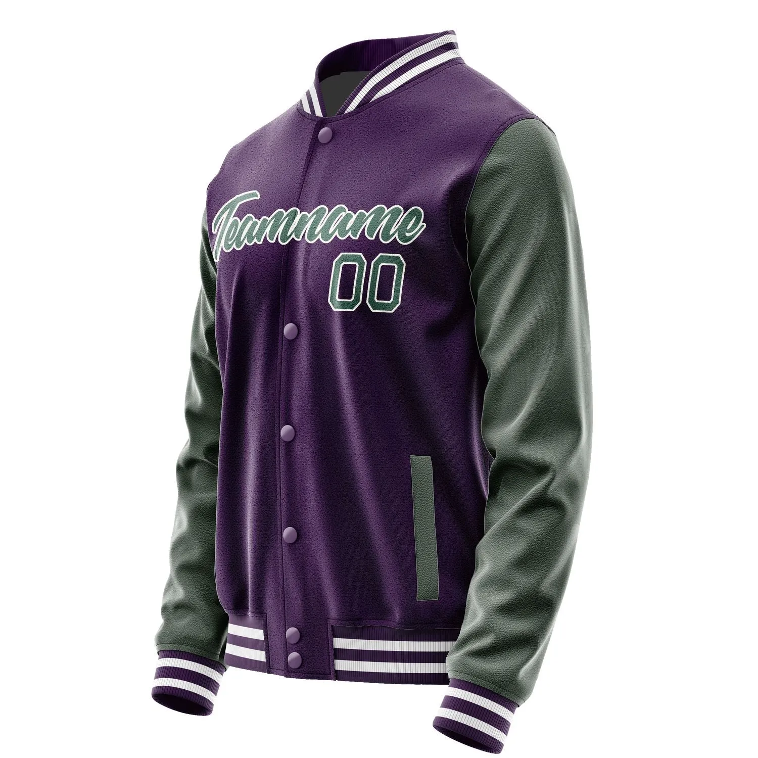 Custom Purple Blue Green Jacket sold by Tailorly product image thumbnail 3