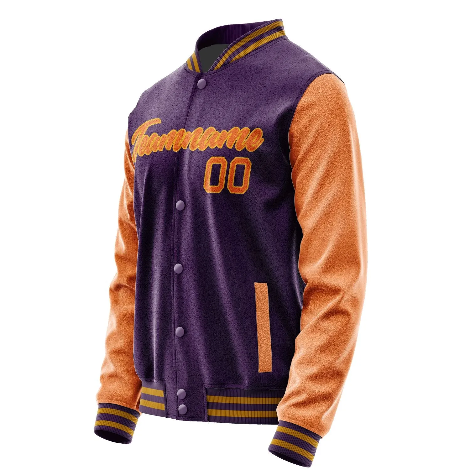 Custom Purple Orange Jacket sold by Tailorly product image thumbnail 3
