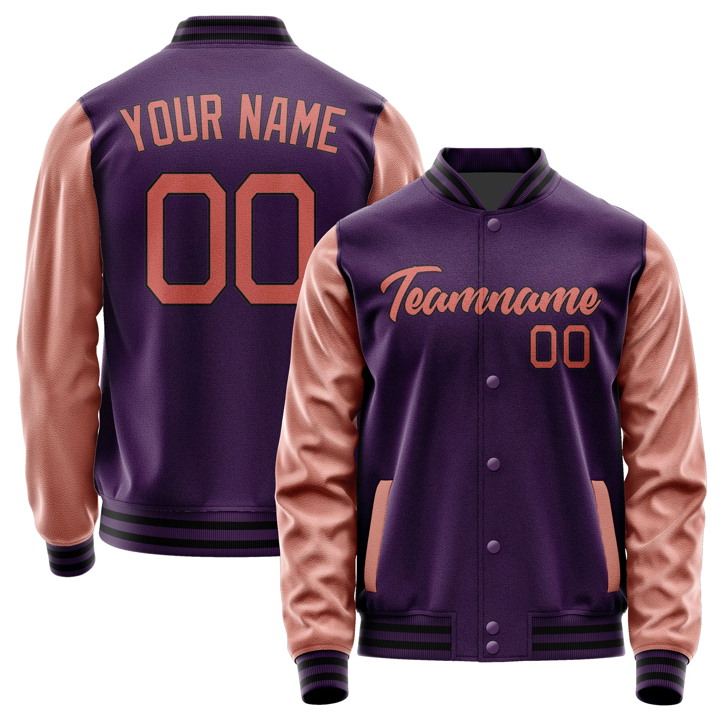 Custom Purple Copper Rose Jacket sold by Tailorly