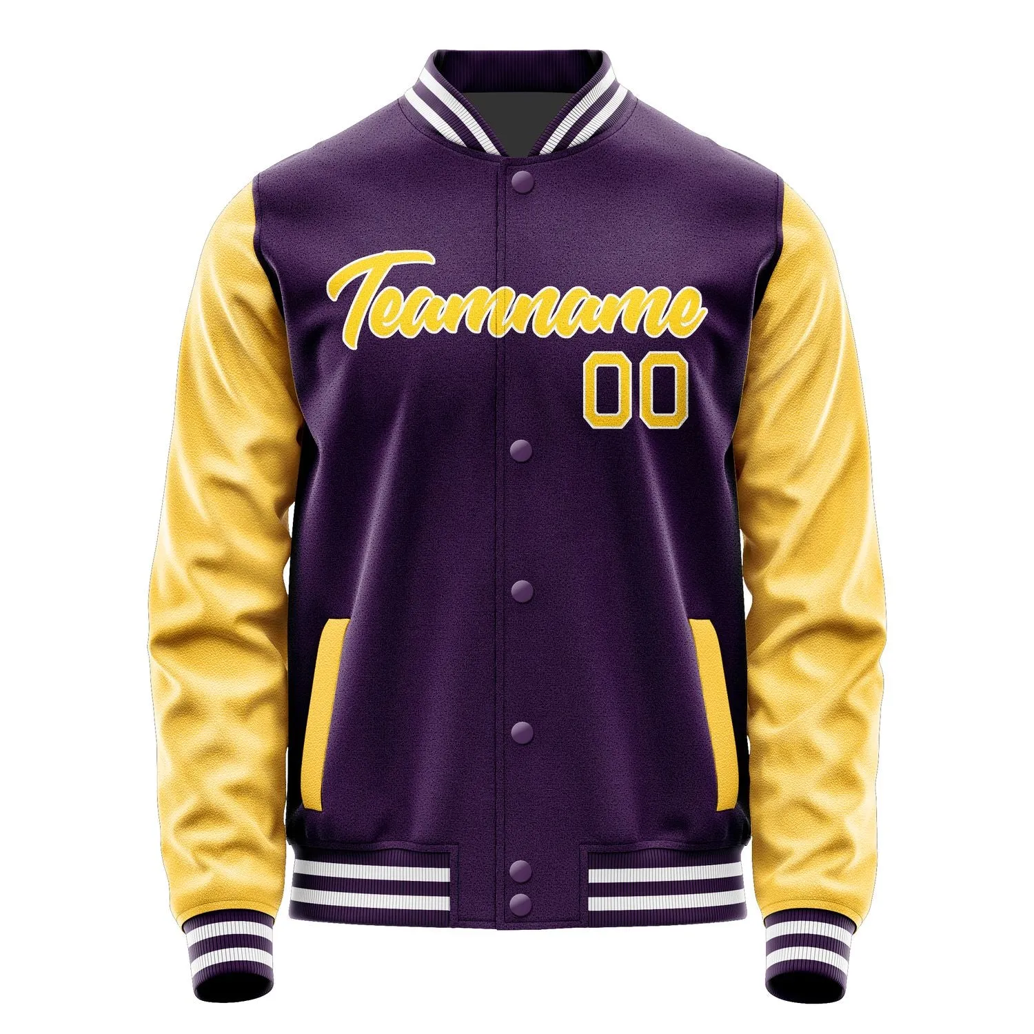 Custom Purple Gold Jacket sold by Tailorly product image thumbnail 2