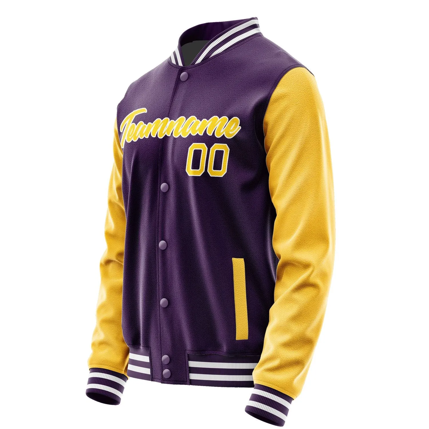 Custom Purple Gold Jacket sold by Tailorly product image thumbnail 3