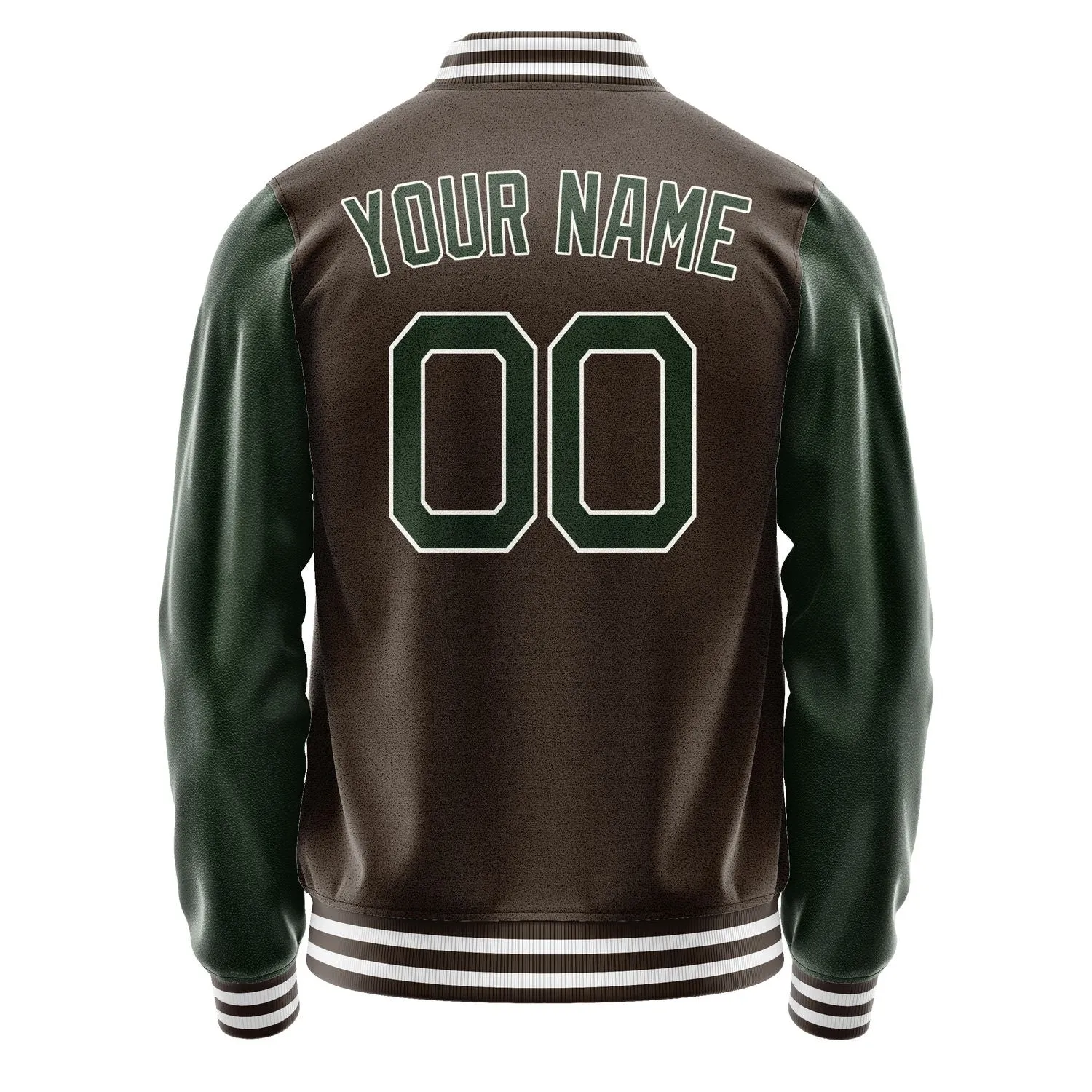 Custom Brown Dark Green Jacket sold by Tailorly product image thumbnail 4