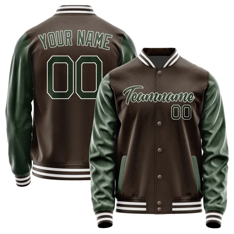 Custom Brown Dark Green Jacket sold by Tailorly