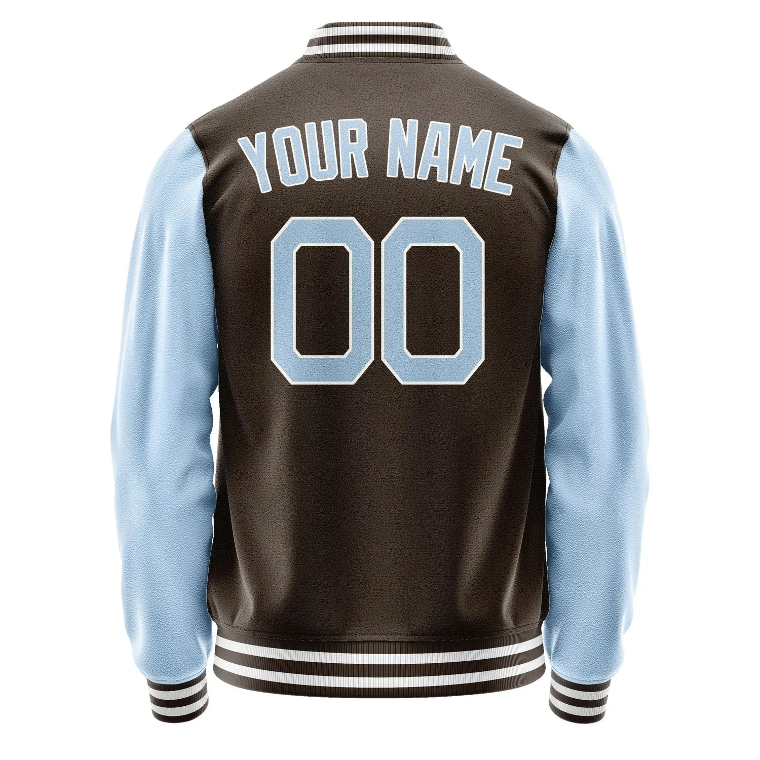 Custom Brown Light Blue Jacket sold by Tailorly product image thumbnail 4